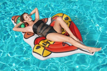 Надувной матрас для плавания 198х137см "В лето с любовью" до 90кг, Bestway 43265 BW