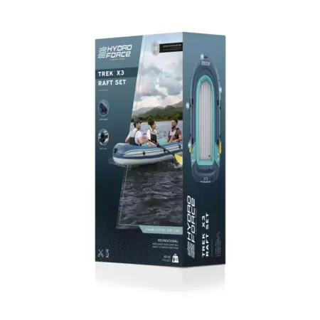 Надувная лодка "Trek X3 Raft Set" 294х137см, вёсла 62015, насос 62003, до 360кг, Bestway 61154 BW