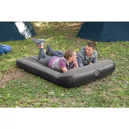 Надувная кровать 191х137х30см с подголовником, встр.насос USB 5В, до 300кг, Bestway 671BR BW