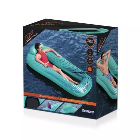 Надувной матрас-шезлонг для плавания 198х119см (188х109х46см) "Sol Venture" с сеткой, до 90кг, Bestway 43540 BW