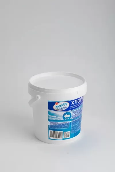 ХЛОРИТЭКС, 0,8кг ведро, табл.20гр, средство для текущей и ударной дезинфекции воды, Маркопул Кемиклс М41