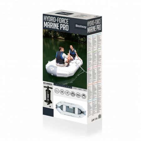 Надувная лодка 291х127х46 см, с вёслами, насосом, сиденьями, сумкой, Bestway 65044 BW