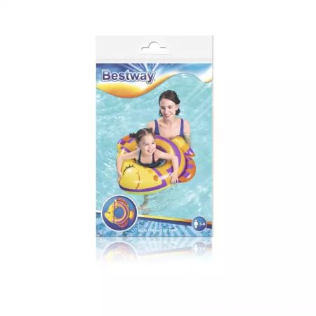 Надувной круг 81х76см "Рыбки 3-6 лет, Bestway 36111 BW