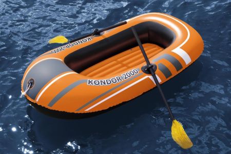 Надувная лодка "Kondor 2000" 196х114см, вёсла 62015, насос 62147, до 120кг, Bestway 61062 BW