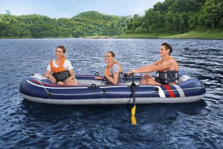 Надувная лодка "Treck X3" 307х126см, вёсла 62015, насос 62023, до 270кг, Bestway 61110 BW