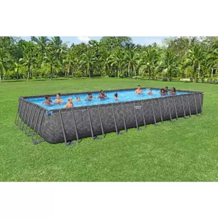 Каркасный прямоугольный бассейн 956х488х132см "APX" 365 52231л, песч.фил-нас, лестн, тент, полисферы, Bestway 561KJ BW