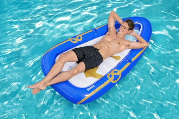 Надувной матрас-плот для плавания 190х107см "Морской рай" до 90кг, Bestway 43403 BW