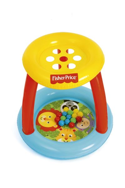 Игровой центр 89x89x84см "Зверюшки Fisher Price" с мячами (15шт), от 2 лет, Bestway 93541 BW