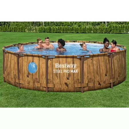 Каркасный бассейн Splashview Pool 427х107см, фильтр-насос, лестница, тент, Bestway 561JM BW