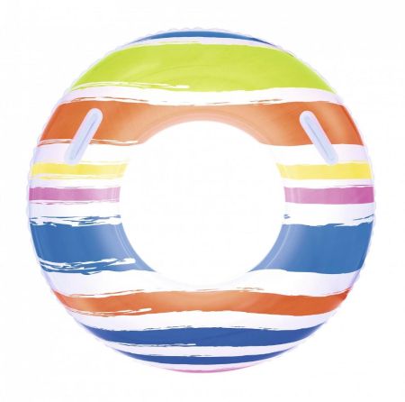 Надувной круг 91см "Полоски" с ручками, Bestway 36010 BW