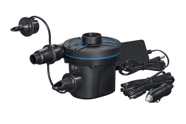Насос электрический 12В/220В , 490 л/мин, 3 насадки