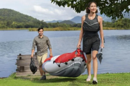 Надувной каяк "Rapid X1 Kayak Set" 290х91см, сиденье, весло 62174, насос 62003, до 120 кг, Bestway 65176 BW