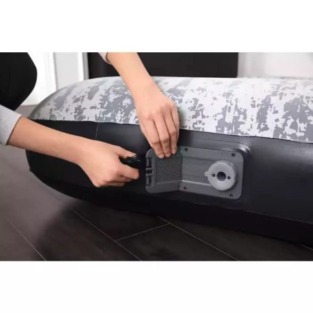 Надувной матрас 99х188х30см "Fashion Flock" с подголовником, встр.насос 220В, до 150кг, Bestway 67834 BW