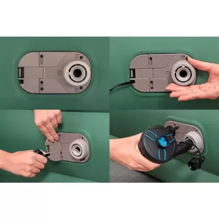 Надувная кровать "ToughLite" 203х152х46см, встр.насос 220В, до 300кг, Bestway 69646 BW