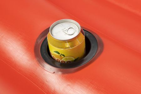 Надувной матрас-шезлонг для плавания 280х149см "Красный грузовик" с холодильником, до 180кг, Bestway 43192 BW