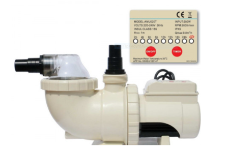 Песочный фильтр-насос 8000л/ч, резервуар для песка 17кг, фракция 0.45-0.85мм, Emaux 88033669