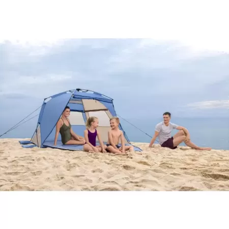 Палатка 4-местная"Beach Dome 4 Tent" (107+127см)x240x125см, 190Т polyester PU, 600мм, 110гр/м2 PE, Bestway 68144 BW