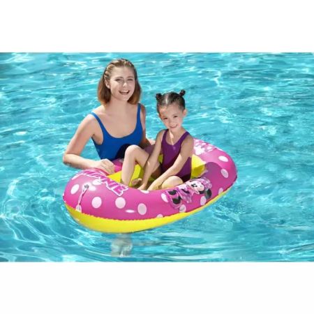 Надувная лодочка 112х71см "Minnie Mouse" с окошком, 3-6 лет, Bestway 91083 BW