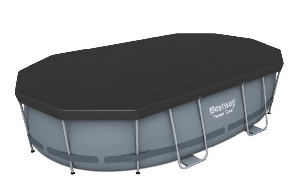 Тент для овального каркасного бассейна 427х250х100см (418х230см), Bestway 58425 BW