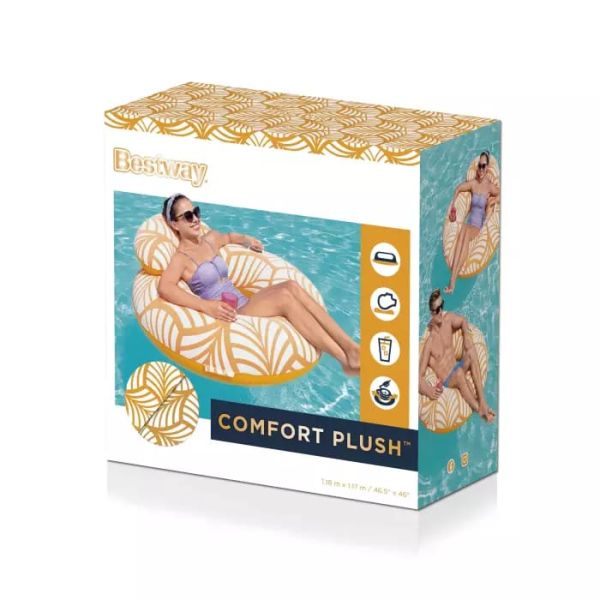 Надувной круг 118х117см "Comfort Plush Deluxe", Bestway 43643 BW