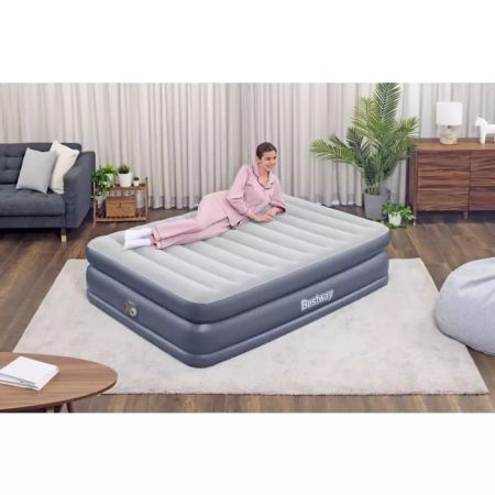 Надувная кровать 152х203х51см "QuadComfort" встр.нас. 220В, Bestway 67925 BW