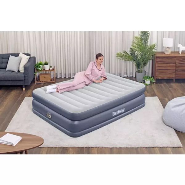 Надувная кровать 152х203х51см "QuadComfort" встр.нас. 220В, Bestway 67925 BW