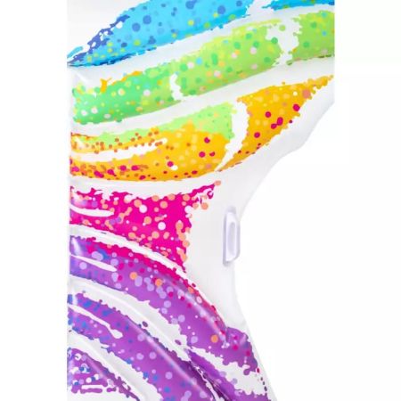 Надувной матрас-плот для плавания 294х193см "Радуга" с ручками, до 90кг, Bestway 43261 BW