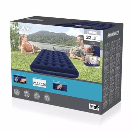 Надувной матрас 137х191х22см, эл.насос 220В, до 150кг, Bestway 67287 BW