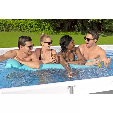 Каркасный бассейн Power Steel 404х201х100см, 6478л, фил.-насос 2006л/ч, лестница, Bestway 56441 BW