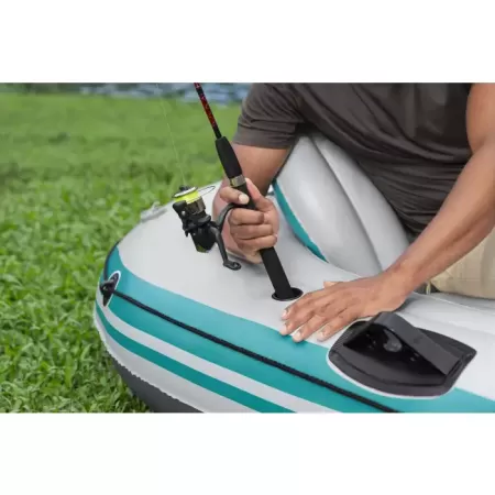 Надувная лодка "Adventure Elite X4 Raft Set" 315х165см, алюм.вёсла, насос 62086, до 500кг, Bestway 65158 BW