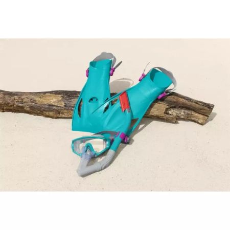 Комплект для плавания "Meridian Snorkel" от 14 лет, р-р.ласт 41-46, 2 цвета, Bestway 25020 BW