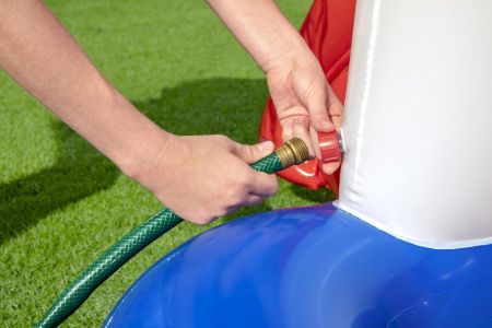 Игровой центр 234x203x129см "Спасательная вышка" с разбрызгивателем и горкой, 276л, от 2 лет, Bestway 53079 BW