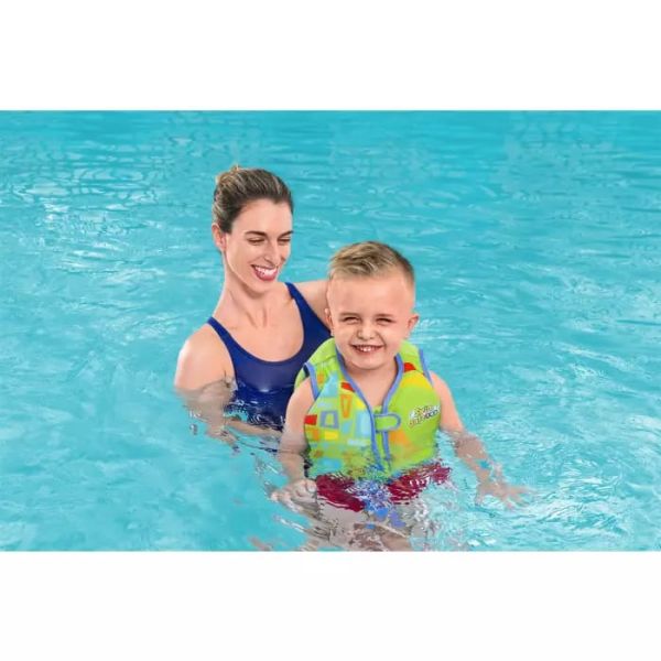 Жилет для плавания с пенопл. встав., 18-30кг, 3-6 лет, 2 цвета, Bestway 32177 BW