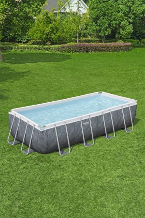 Каркасный бассейн Power Steel 549х274х122см, 14812л, фил.-насос 5678л/ч, лестница, тент, Bestway 56998 BW