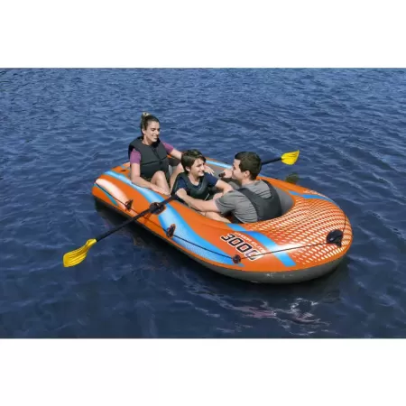 Надувная лодка "Kondor Elite 3000" 246х122см, весла, насос, до 200кг, Bestway 61145 BW