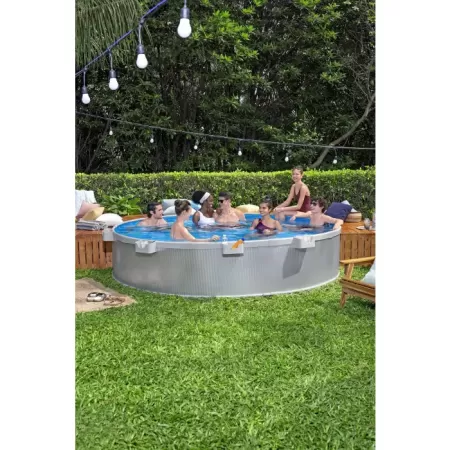 Стальной бассейн Hydrium 305x61см, 3790л, фильтр-насос 1249л/ч, тент, Bestway 561RW BW