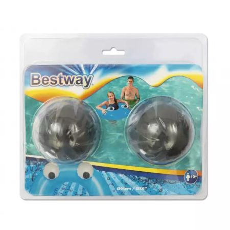 Надувной круг 91см "Глазастики" от 10 лет, 3 цвета, Bestway 36119 BW