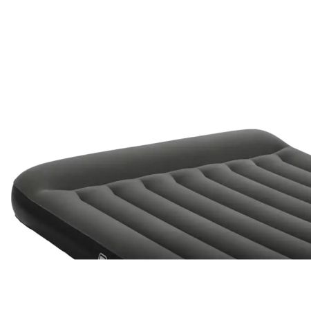 Надувной матрас 152х203х30см с подголовником, насос на батарейках (4хD), Bestway 67930 BW