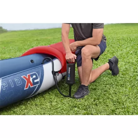 Надувной каяк "Kajak-Set Rapid X2" 321x100x44см, алюм.вёсла 230см, насос, до 220кг, Bestway 65077 BW