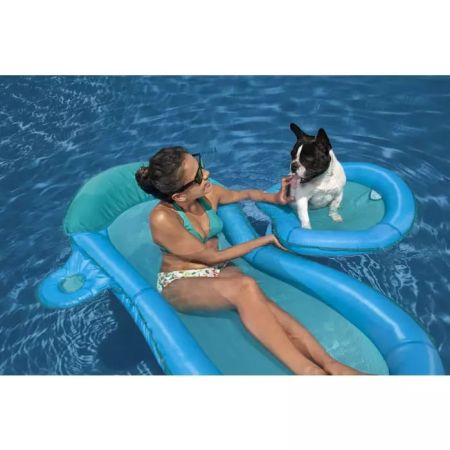 Надувной матрас-плот для плавания 171х94х16см "Flex 'n Fold" комплект с плотиком для животного, Bestway 43553 BW