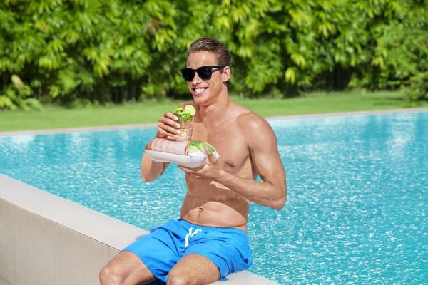 Надувной плавающий держатель для напитков 28х23см "Moscow Mule", Bestway 34131 BW