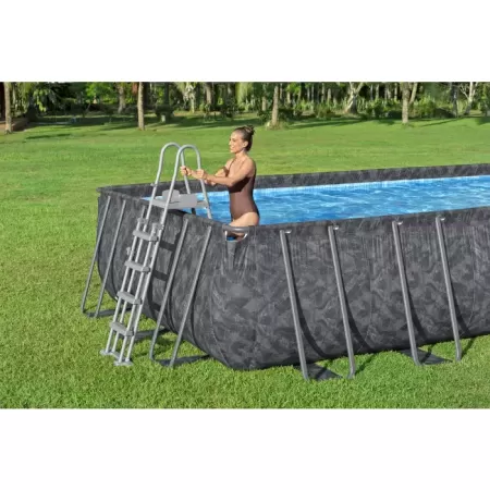 Каркасный прямоугольный бассейн 732х366х132см "APX" 365 31805л, песч.фил-нас, лестн, тент, полисферы, Bestway 561KG BW