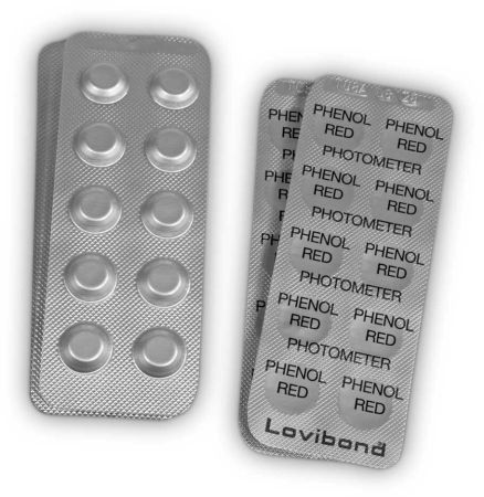 Тестерные таблетки для фотометра Lovibond PHENOL RED (pH) 250 таблеток 511771BT, Lovibond 511771BT