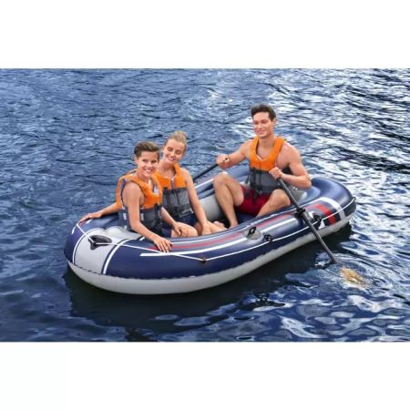 Надувная лодка "Treck X2" 255х127см, вёсла 62015, насос 62023, до 225кг, Bestway 61068 BW