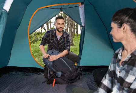 Палатка 4-местная "Alpine Dome 4 Tent" (70+210+70см)x240x138см, полиэстер 190Т, 2000мм, 110гр/м2 РЕ, Bestway 68142 BW