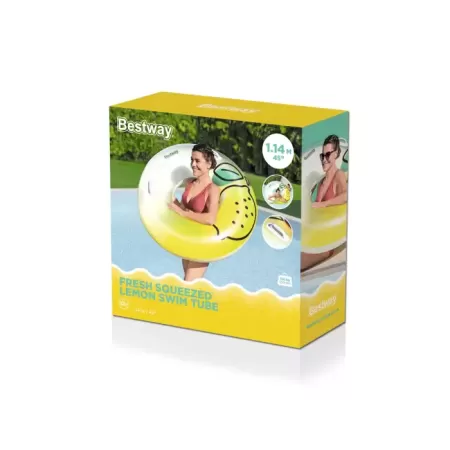 Надувной круг 1,14 м "Лимон", до 100 кг, от 12 лет, Bestway 36448 BW