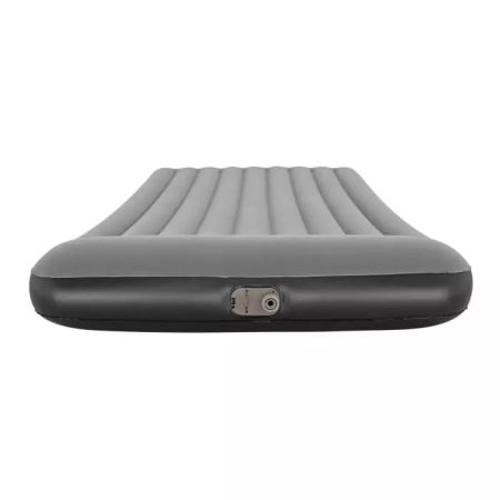 Надувной матрас 152х203х30см с подголовником, встр.насос 220В, до 300кг, Bestway 67464 BW