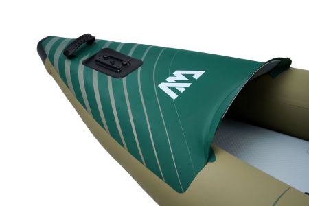 Надувная байдарка для рыбалки "Caliber Angling Kayak" 398x98см, насос, сиденье, киль, рюкзак, до 180, Aqua Marina CA-398