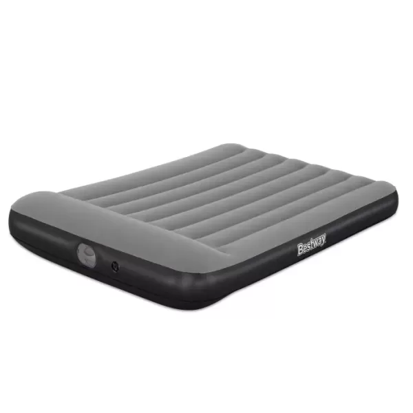 Надувная кровать 191х137х30см с подголовником, встр.насос USB 5В, до 300кг