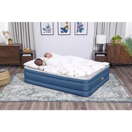 Надувная кровать 152х203х46см "Snugable Top" встр.насос 220В, до 300кг, Bestway 69075 BW